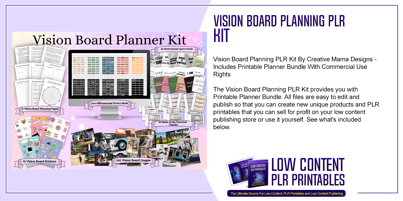 Vision Board Planning PLR Kit