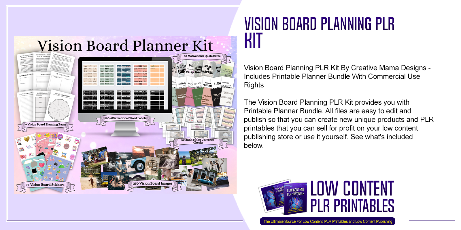 Vision Board Workbook//how to Make a Vision Board//law of Attraction// Vision  Board Supplies// Vision Board Planner// Manifesting Planner// 