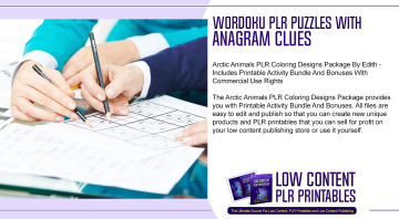 Wordoku PLR Puzzles with Anagram Clues 1