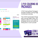 3 PLR Coloring Book Packages