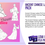 Ancient Chinese Ladies PLR Graphic Pack