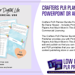 Crafters PLR Planner Bundle PowerPoint or Affinity Publisher
