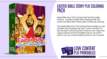 Easter Bible Story PLR Coloring Pack