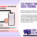Etsy Product Pinning Technique Video Training