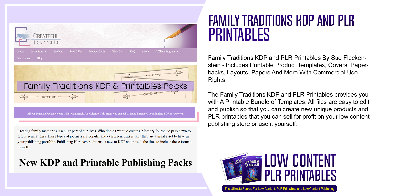 Family Traditions KDP and PLR Printables
