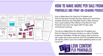 How to Make More Per Sale from Printables and Print On Demand Products
