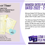 Mimosa Dated PLR Planner Design Dated 2022 2023
