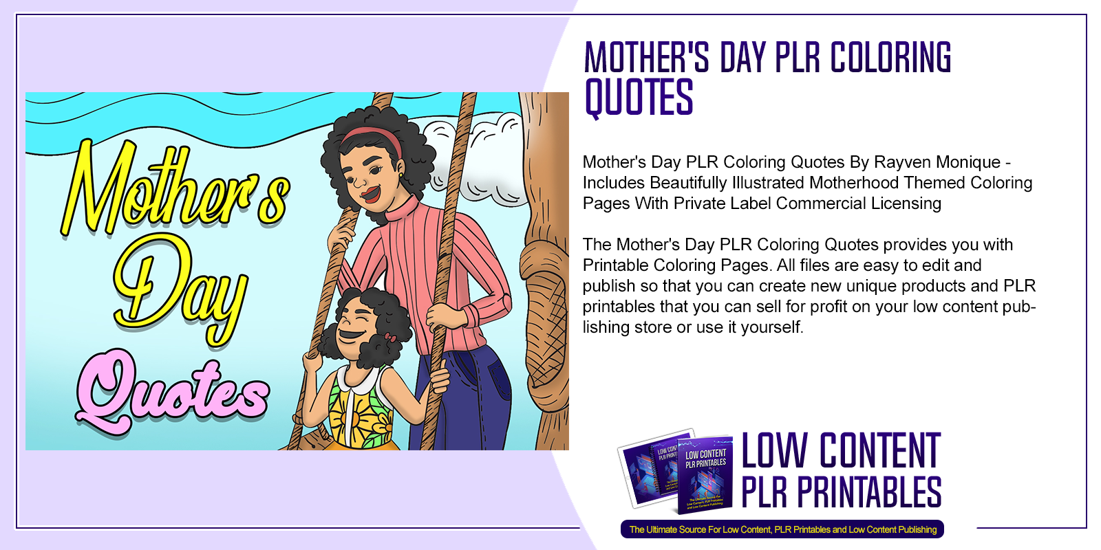 Mothers Day PLR Coloring Quotes 2