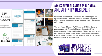My Career Planner PLR Canva and Affinity Designer