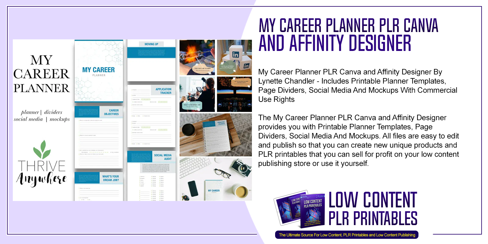 My Career Planner PLR Canva and Affinity Designer