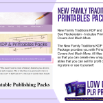 New Family Traditions KDP and PLR Printables Package 2