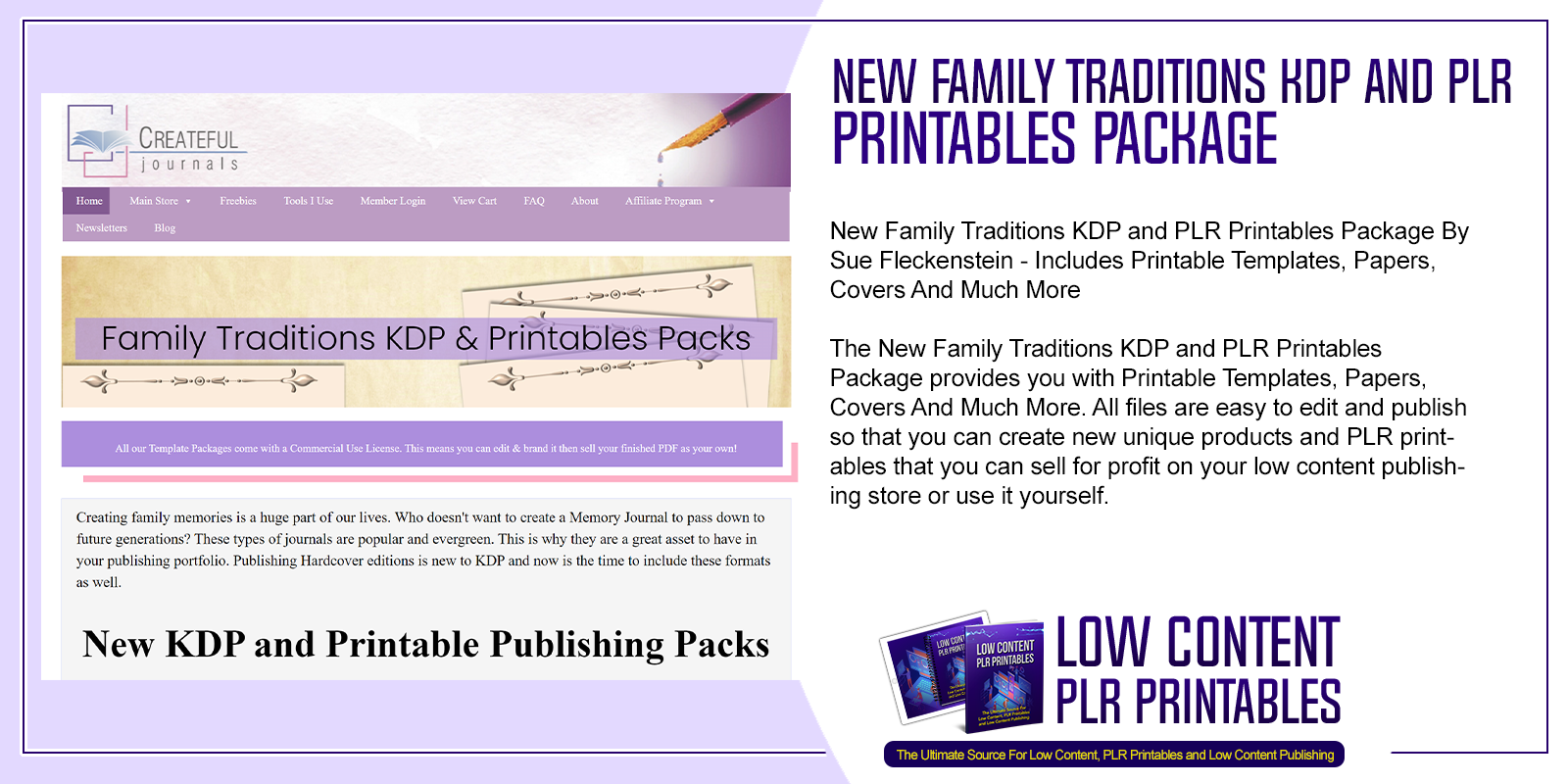 New Family Traditions KDP and PLR Printables Package 2