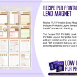 Recipe PLR Printable Lead Magnet