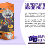 101 Frightfully Fun PLR Coloring Designs Package