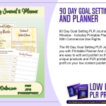 90 Day Goal Setting PLR Journal and Planner