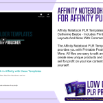 Affinity Notebook PLR Templates For Affinity Publisher