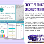 Create Products from PLR Checklists Training Workshop