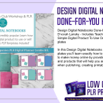 Design Digital Notebooks Done For You PLR Templates