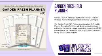 Garden Fresh PLR Planner
