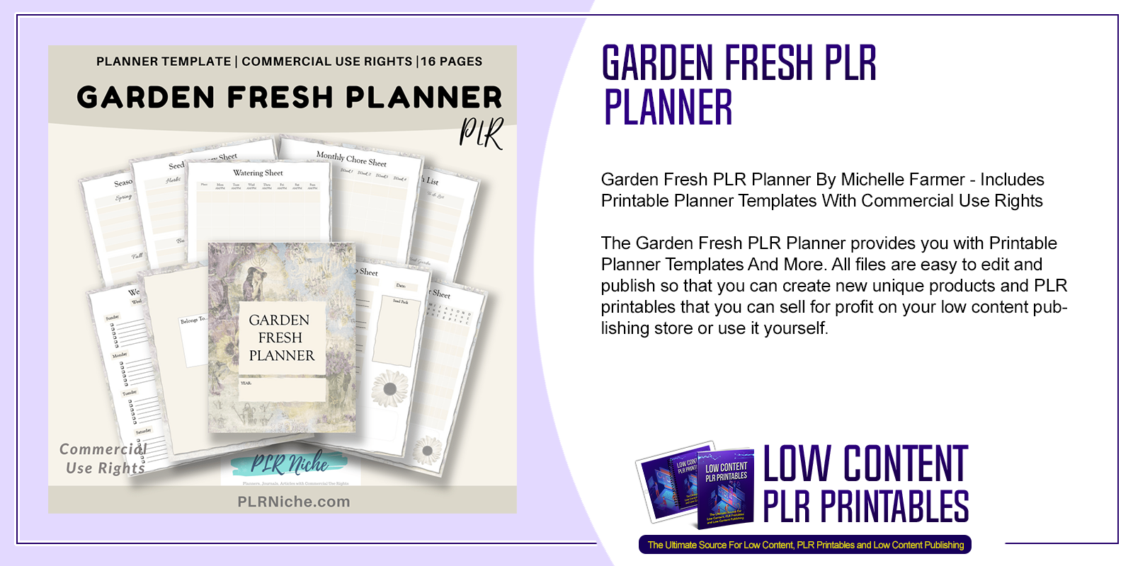 Garden Fresh PLR Planner