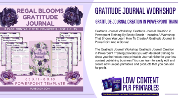 Gratitude Journal Workshop Gratitude Journal Creation in Powerpoint Training