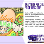 Gratitude PLR Journal Coloring Page Designs 2