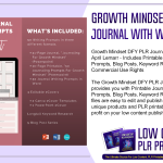 Growth Mindset DFY PLR Journal With Writing Prompts