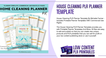 House Cleaning PLR Planner Template
