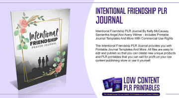 Intentional Friendship PLR Journal