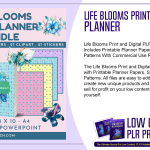 Life Blooms Print and Digital PLR Planner 2