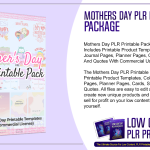 Mothers Day PLR Printable Package
