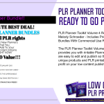 PLR Planner Toolkit Volume 4 Ready To Go Planners