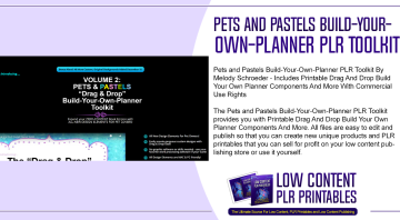 Pets and Pastels Build Your Own Planner PLR Toolkit
