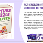 Picture Puzzle Profits Kids Printables Creation PDF and Video Training Course