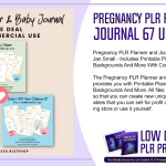 Pregnancy PLR Planner and Journal 67 Unique Pages