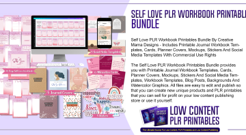 Self Love PLR Workbook Printables Bundle