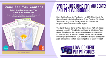 Spirit Guides Done for You Content and PLR Workbook