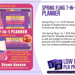 Spring Fling 7 in 1 PLR Planner