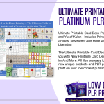 Ultimate Printable Card Deck Platinum PLR 2