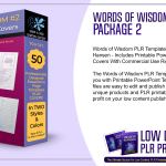 Words of Wisdom PLR Templates Package 2