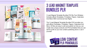 3 Lead Magnet Template Bundles PLR