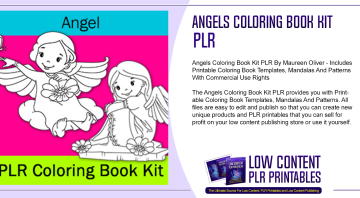 Angels Coloring Book Kit PLR
