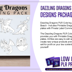 Dazzling Dragons PLR Coloring Designs Package