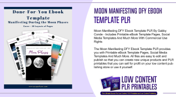 Moon Manifesting DFY Ebook Template PLR
