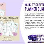 Naughty Christmas Elf PLR Planner Bundle