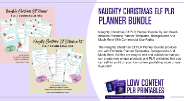 Naughty Christmas Elf PLR Planner Bundle