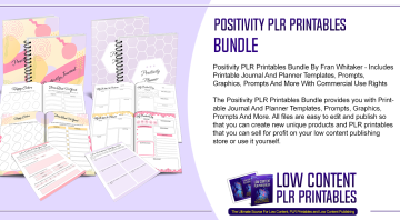 Positivity PLR Printables Bundle