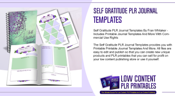 Self Gratitude PLR Journal Templates