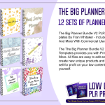 The Big Planner Bundle V2 PLR 12 Sets of Planner Templates