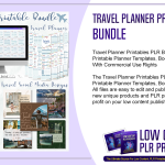 Travel Planner Printables PLR Bundle